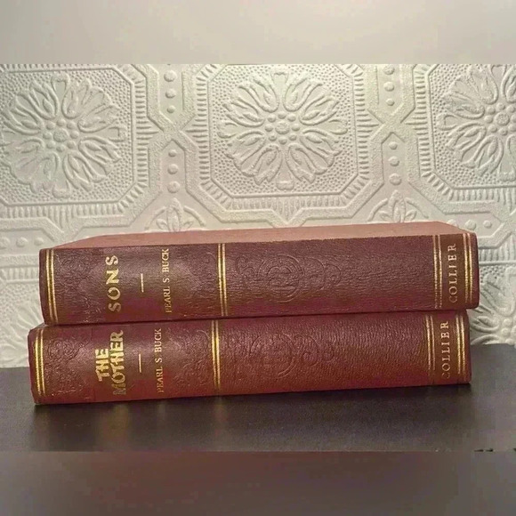 Pearl  S. Buck Lot Of 2 Collier 1930s Vintage Hardcover Sons & The Mother Books - Picture 2 of 11